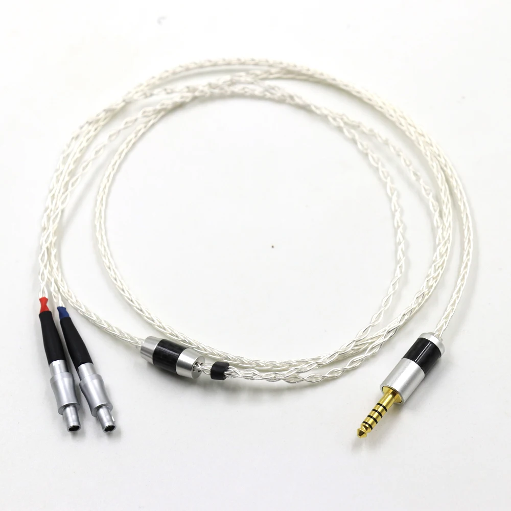 Silver Comet Taiwan 7N Litz Earbud Upgrade Cable for Sennheiser HD800 HD800s HD820s HD820 Enigma Acoustics Dharma D1000 enlarge