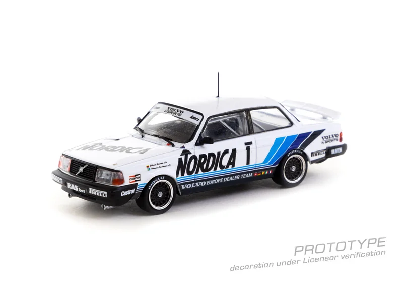 

Tarmac Works 1:64 240 Turbo ETCC Zolder 1986 Winner Diecast Model Car