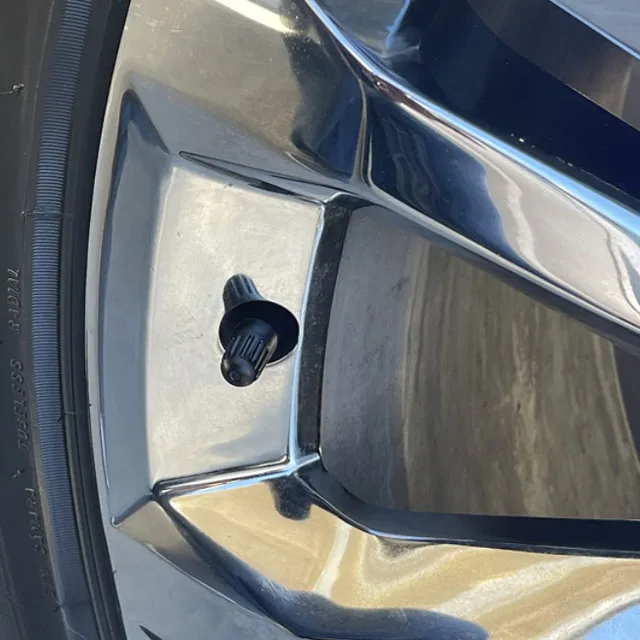 Черные пластиковые длинные колпачки для штока клапана шины TR20008 TPMS автомобильная