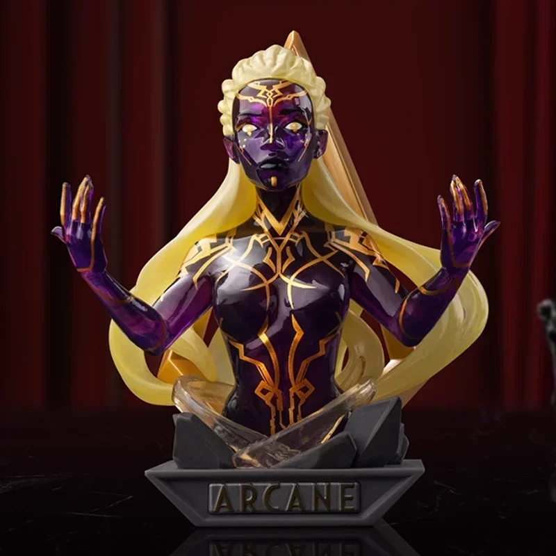 Фото POP MART LEAGUE OF LEGENDS ARCANE Series Подлинная слепая коробка Mystery Box Guess Bag Игрушки Кукла Симпатичная аниме-фигурка Настольный компьютер №3