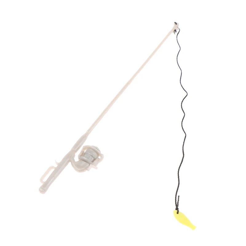 

1 шт., 1:12 удочка для рыбалки, кукольный домик, миниатюрная модель рыболовных инструментов, игрушка, аксессуары для кукол