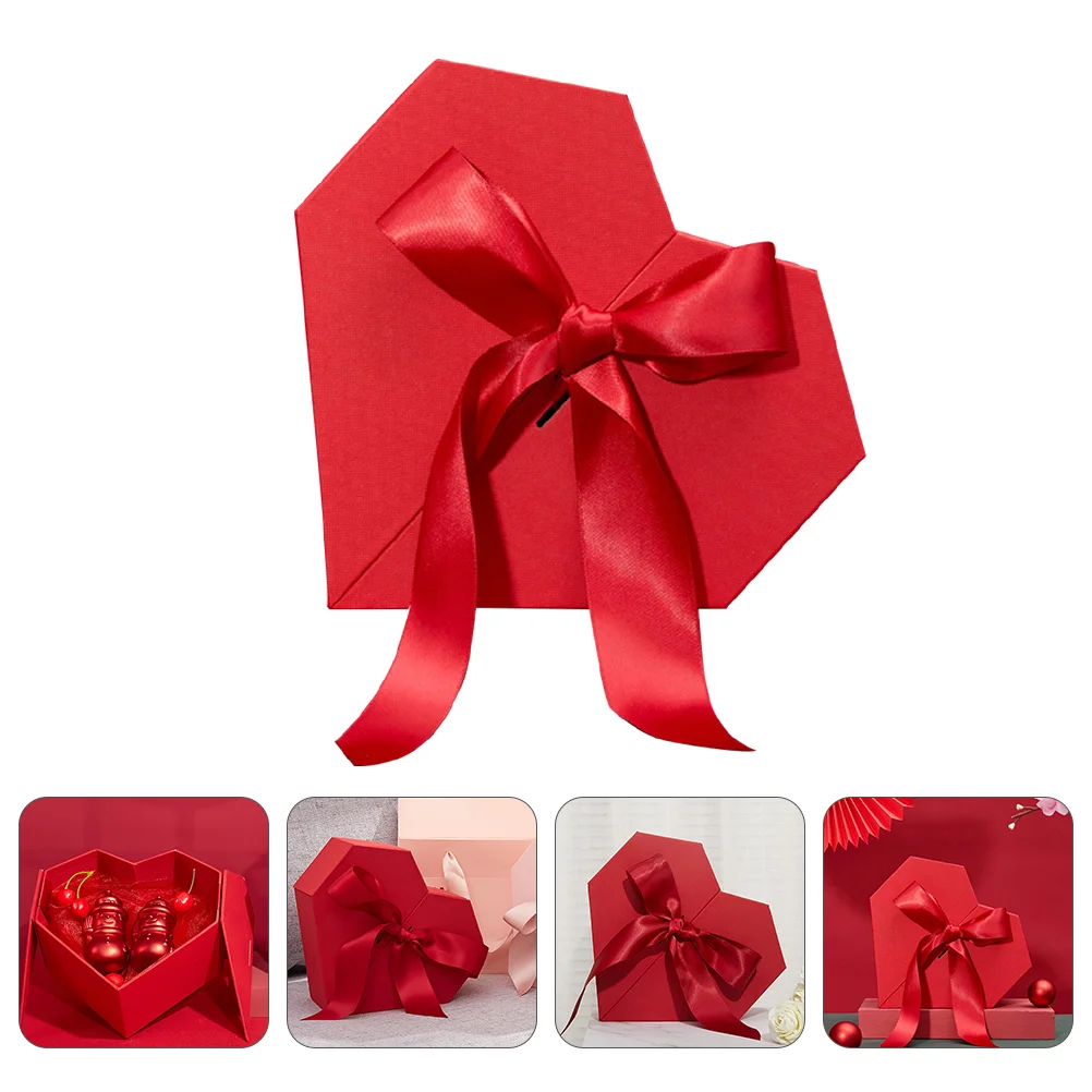 

Box Gift Boxes Wedding Paper Heart Valentine Shaped Bridesmaid Flower Present Proposal Birthday Package Party Jewelry boxes