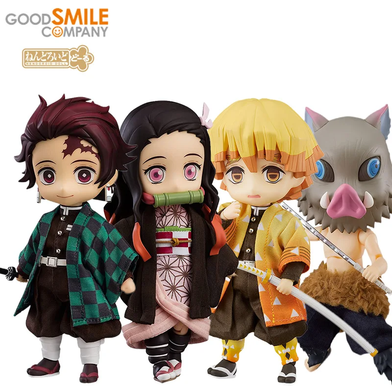 

GSC Nendoroid Doll Kamado Tanjirou Nezuko Agatsuma Zenitsu Hashibira Inosuke Kawaii Anime Demon Slayer Action Figures Model Toys