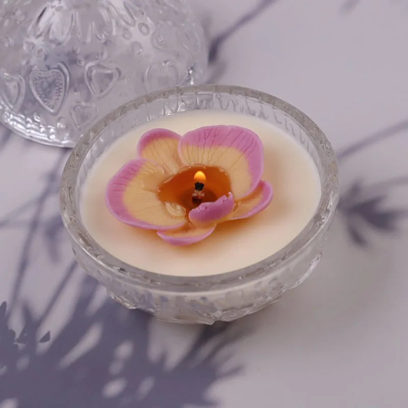 

Flower Shape Silicone Candle Mold DIY Candle Soap Gypsum Mold Epoxy Aromatherapy Resin Molds Candles for Decoration