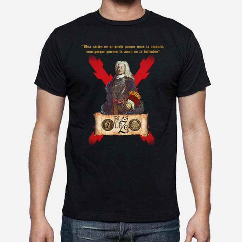 

Camiseta Blas De Lezo T-Shirt. Summer Cotton Short Sleeve O-Neck Mens T Shirt New