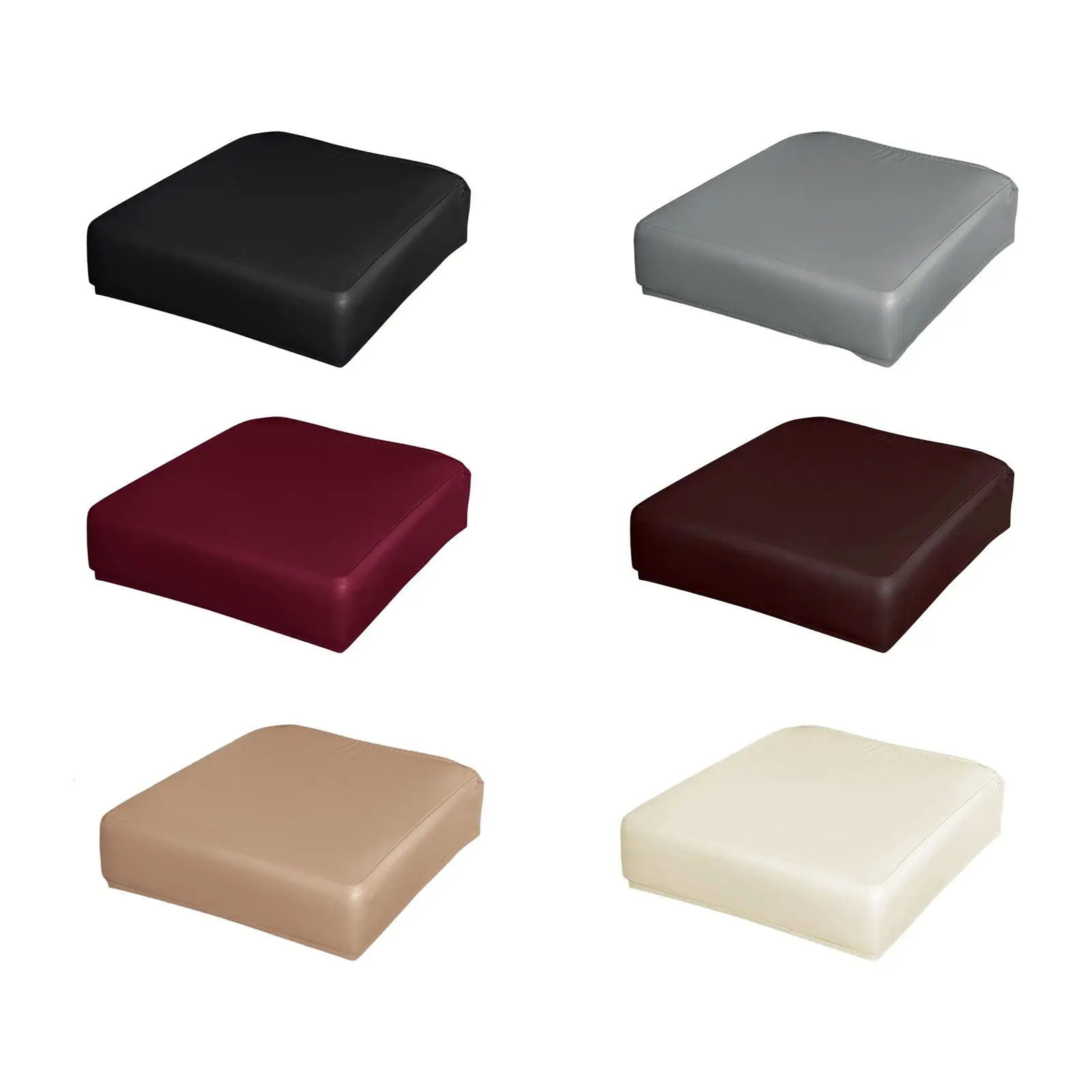 

Universal Chair Cover Washable PU Leather Removable Chair Seat Cover Dining Room Chair Cover Wedding Seat Covers for Dining Room