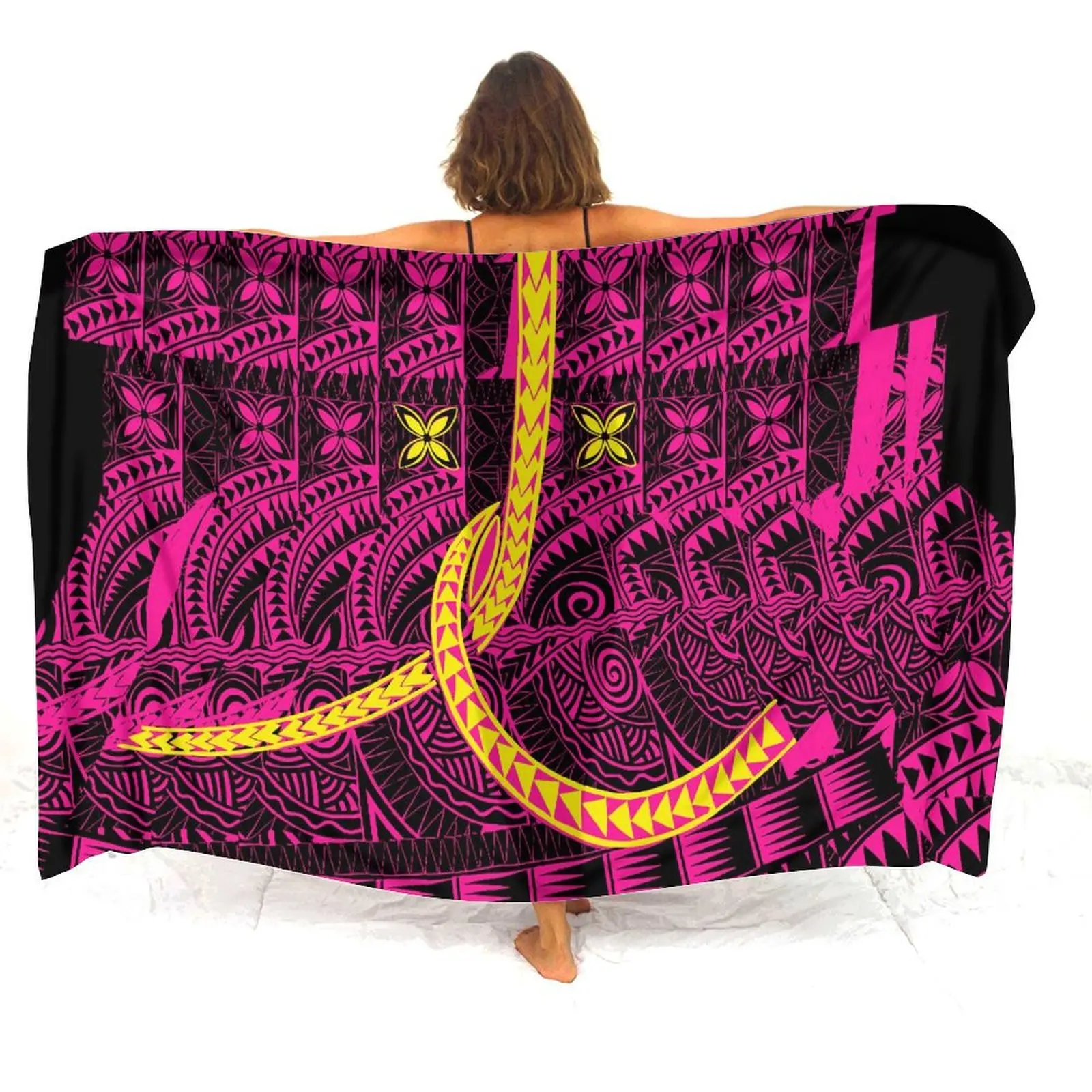 Женский стиль элегантный саронг этнический полинезийский качественная ткань с