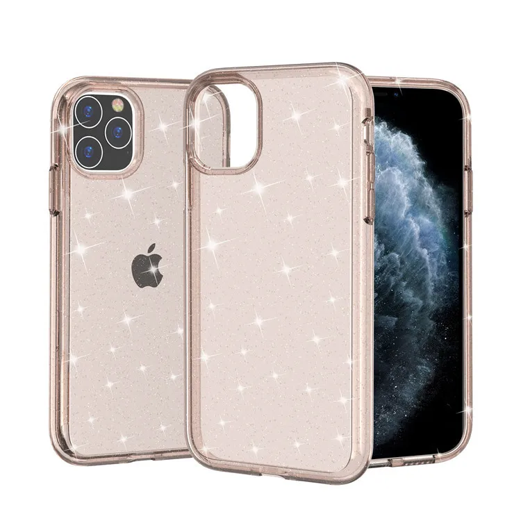

Luxury Shining Glitter Clear Phone Cases For iPhone 11 12 13 Pro Max XR XS Mini Soft Full Capa Coque For iPhone 12 13 Mini Bling