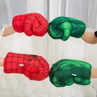 2pcs set marvel avengers cosplay plush hand gloves toy hulk spiderman ironman captain accessory for kids children roleplay toy