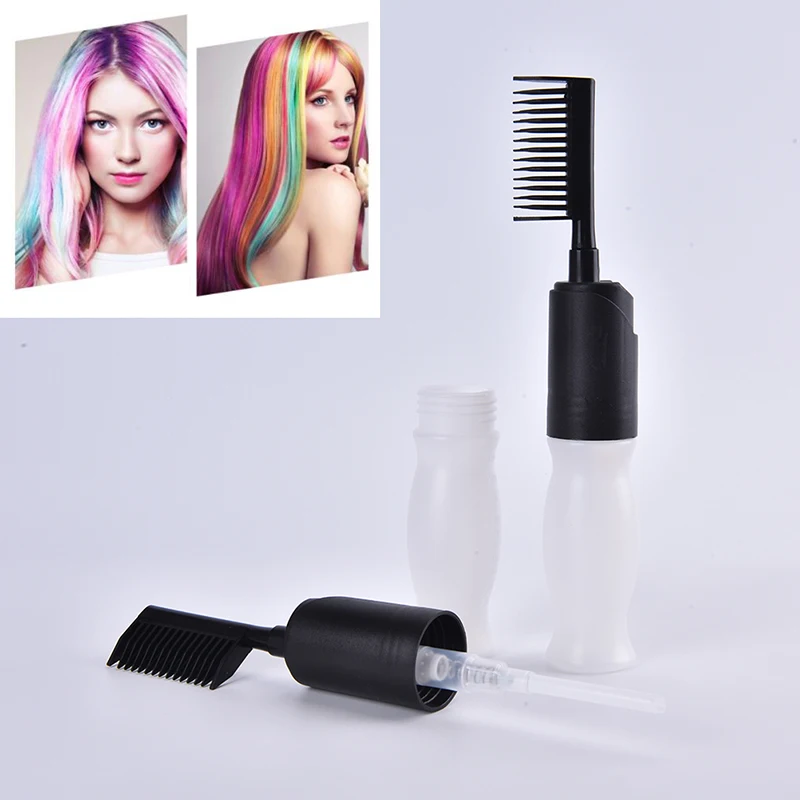 

110ML Hair Dye Bottle Applicator Comb Dispensing Salon Hair Coloring Dyeing