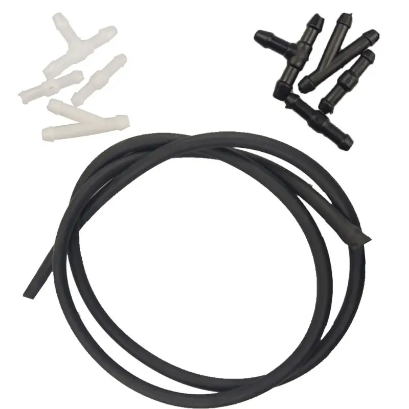 

Car Accessories Connectors DIY Windscreen Car Water Wiper Nozzle Washer Jet Hose Pipe Rubber Tube Universal 5 pcs