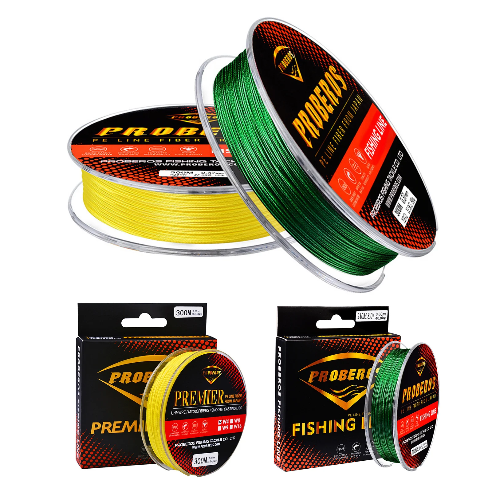 

300M 4PE Fishing Line Super Strong Anti-frizz Fishing Tackle Angling Tool