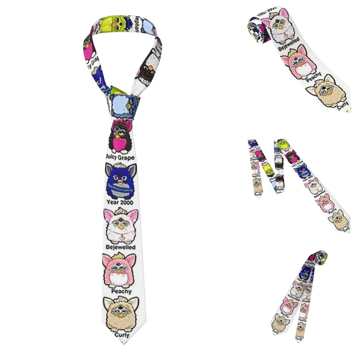 Коллекция Furby галстук для мужчин шелковый полиэстер тонкие галстуки вечерние