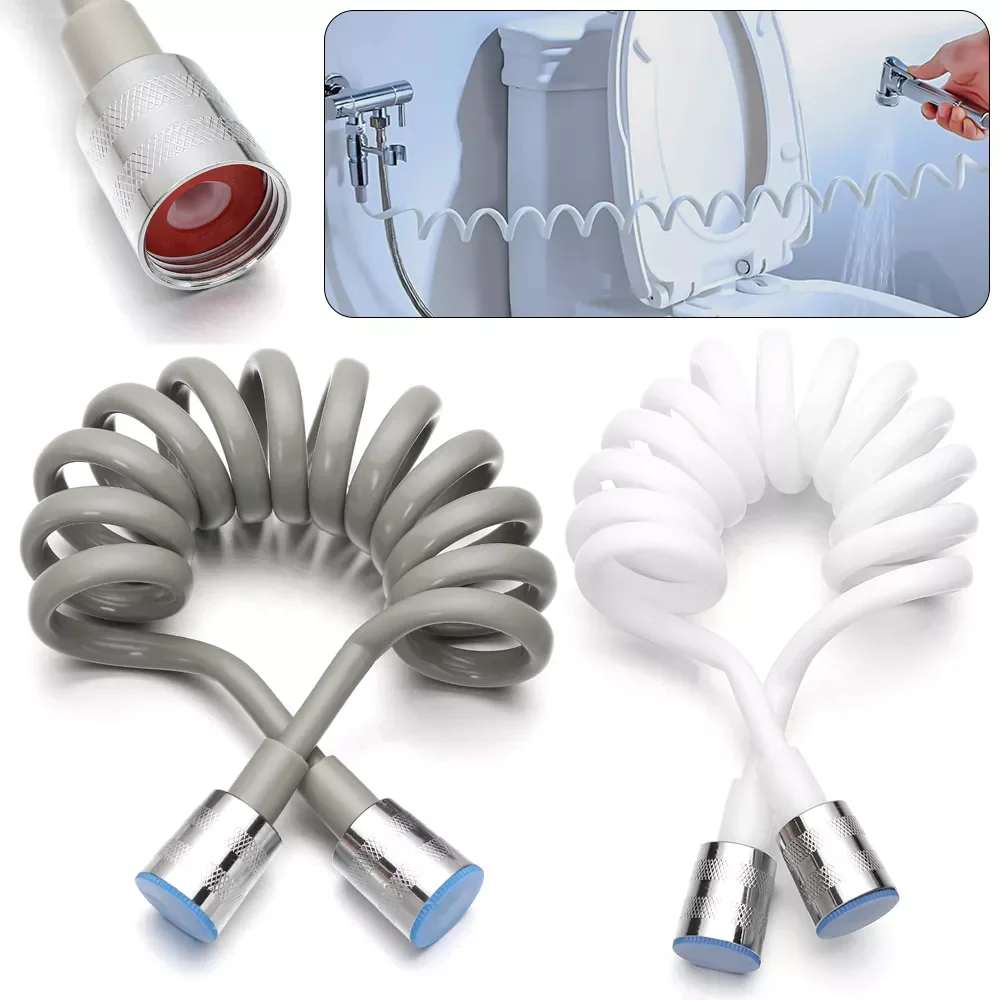 

Горячая Распродажа 1,5/2/3 метра анти-обмотка телефонная линия стильный пружинный шланг для душа унитаз биде распылитель для ванны соединение...