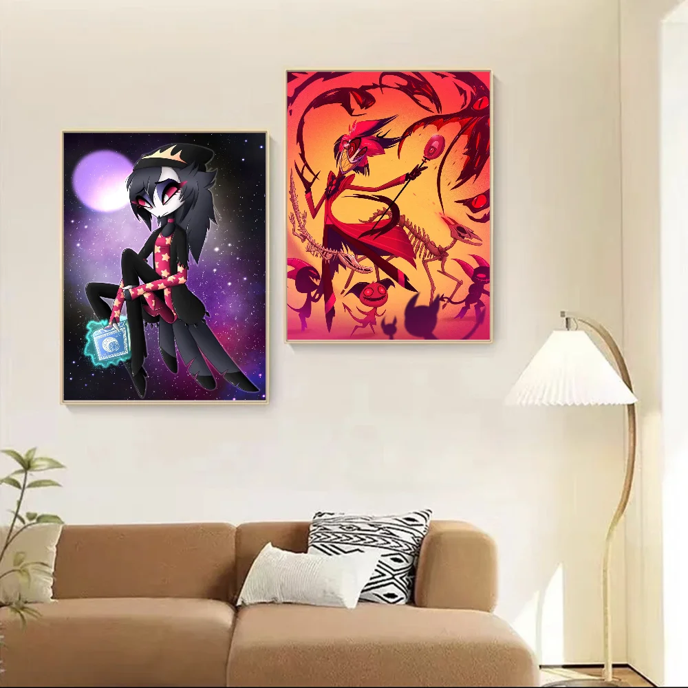 Мультфильм H-Helluva Boss высокое качество цифровая печать плакат наклейка