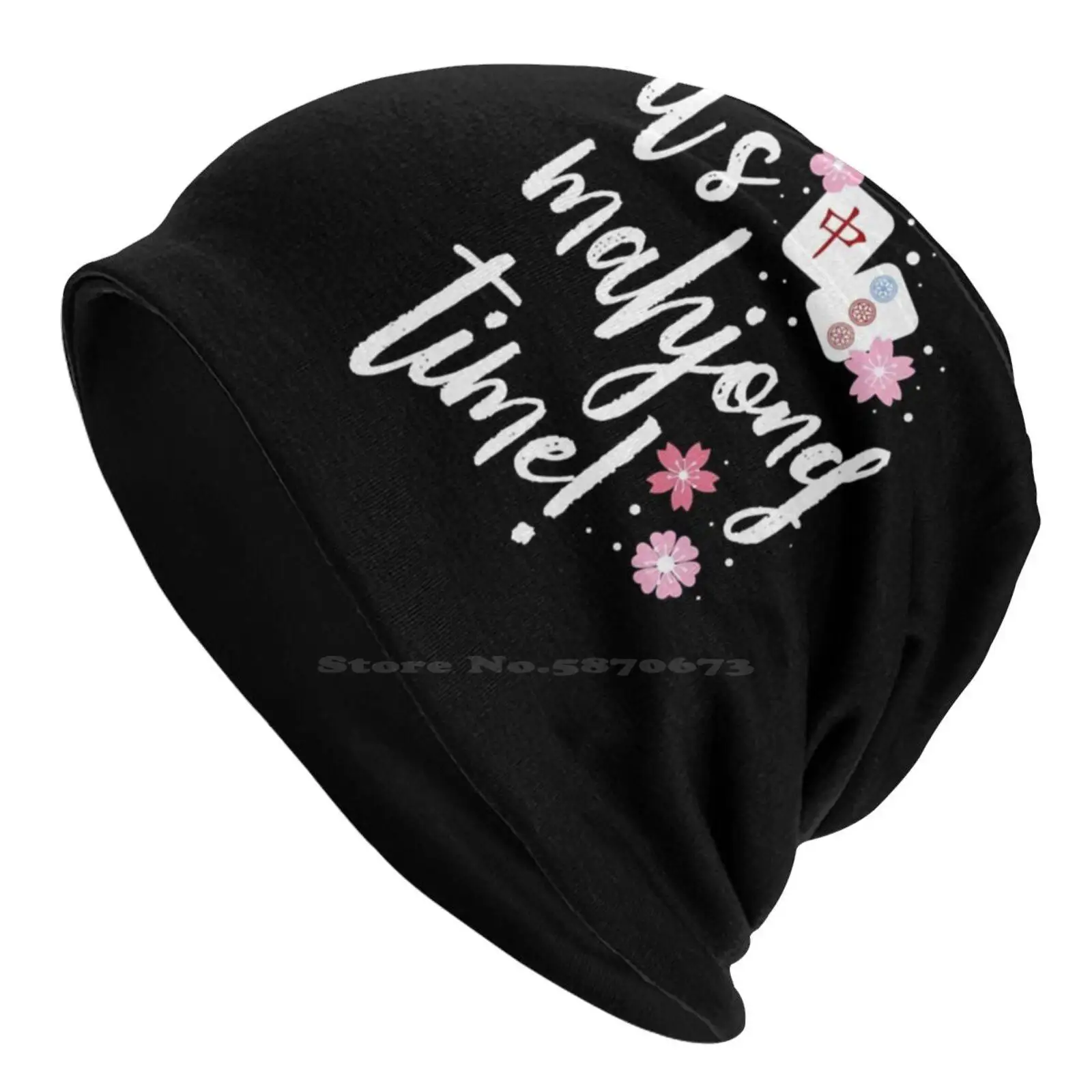 Маджонг подарок для ее игрока вязаная шапка теплая уличные шапки игрок