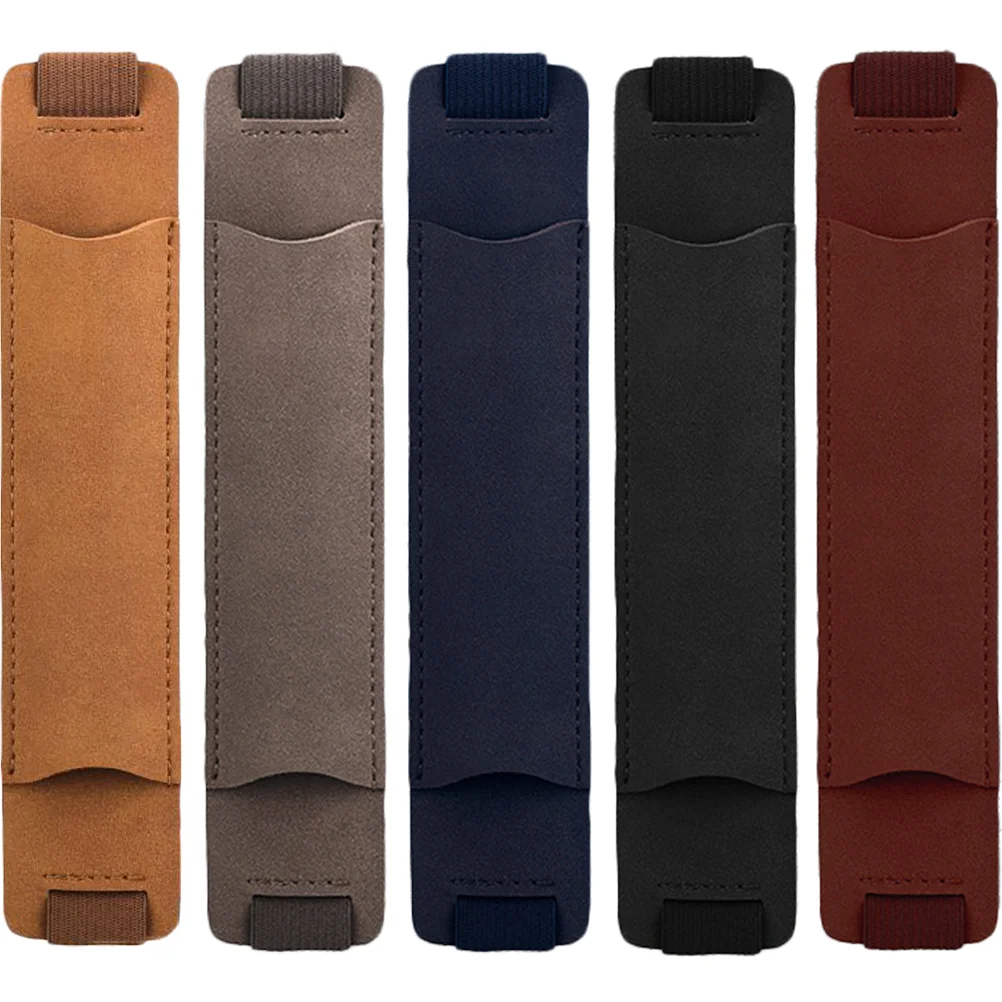 

5pcs Students Elastic Band Practical Notebook Pen Pouch Pen Holder