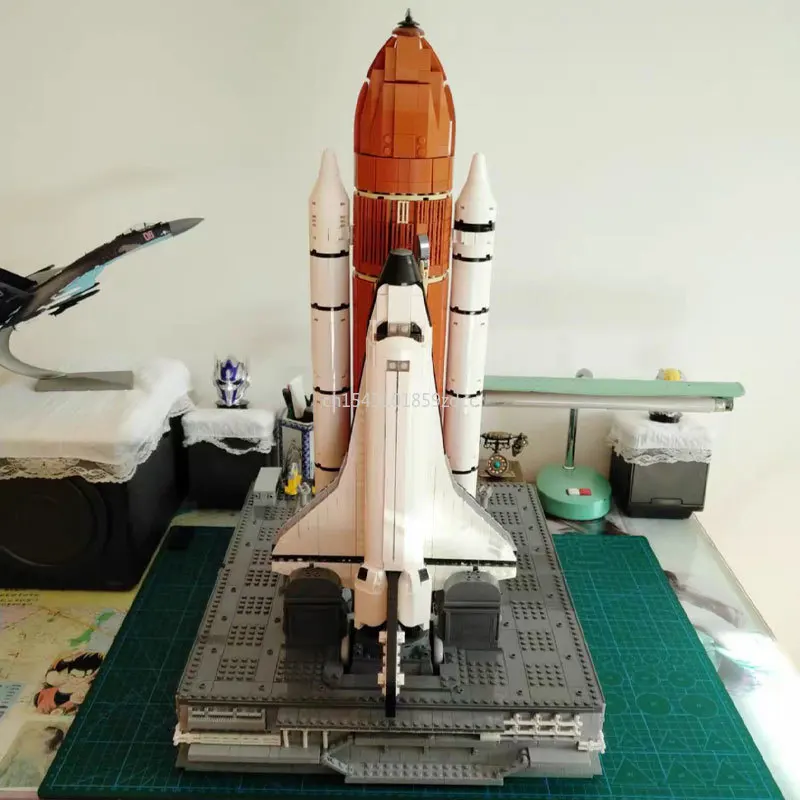 Фото Высокотехнологичный космический шаттлер MOC, транспортер, пусковая платформа, набор строительных блоков, ракетка, самолет, модель, игрушки, д... №3