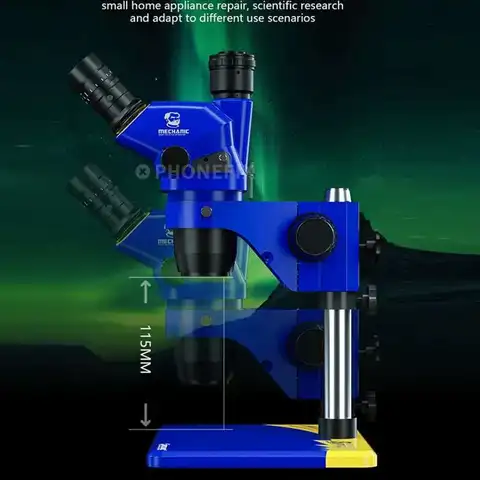 Крупногабаритный оптический микроскоп Mechanic с широкоугольным окуляром, окуляром PL10X/22 мм
