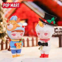 mystery box original pop mart bunny christmas series blind box toys model confirm style cute anime figure gift surprise box