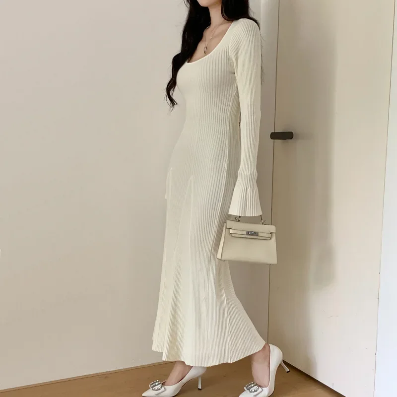 Корейский стиль осенне-зимняя новая облегающая юбка для похудения платье с