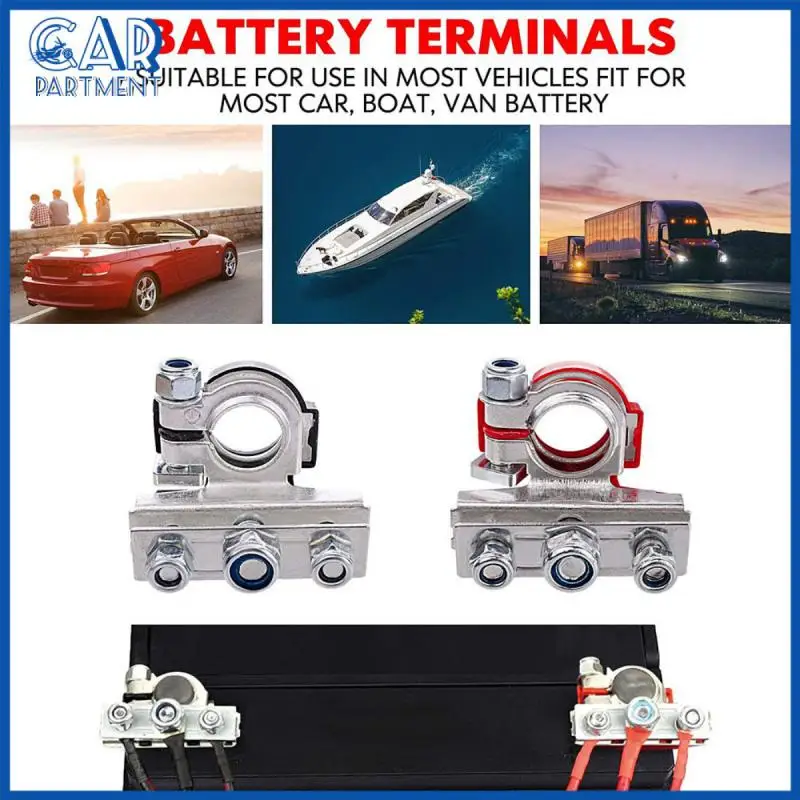 

Universal Auto Battery Terminal Connecto Battery Quick Release Battery Clamps Durable Corrosion Resistance Connection Terminal