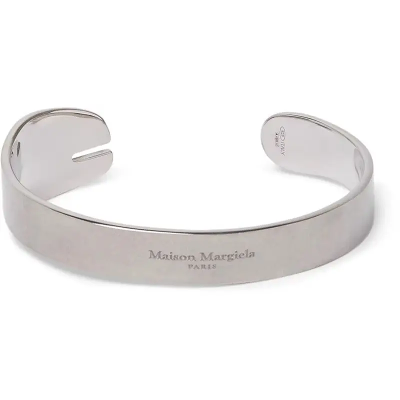 

Luxury Stainless Steel Jewelry Margiela MM6 Horseshoe Bracelet Lucky Number for Men Bangles Music Party Jewelry for Men and Wome