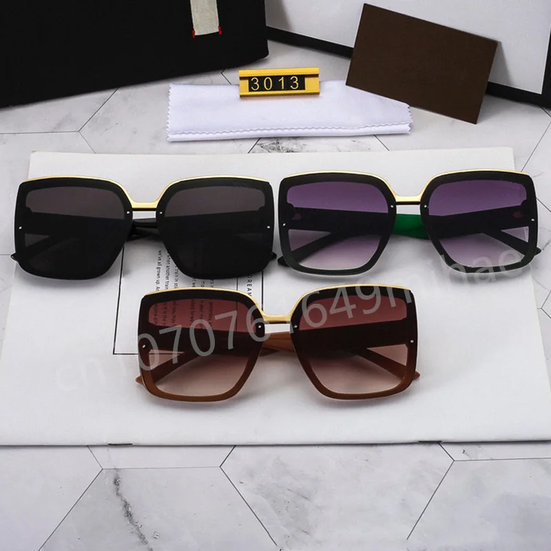 

Retro Fashion Big Frame Sunglasses Star The Same Personality Sunglasses Men Women 2022 Luxury Brands 3013 Unisex Sunglasses