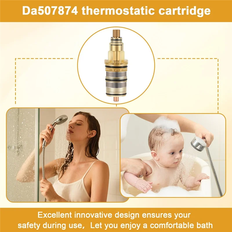 Фото 【A08I】Термостатический картридж для душевого смесителя DA507874, для Kohler 9.13554, Rohl 9.13554, для смесителя Danze, для Perrin And Rowe №3