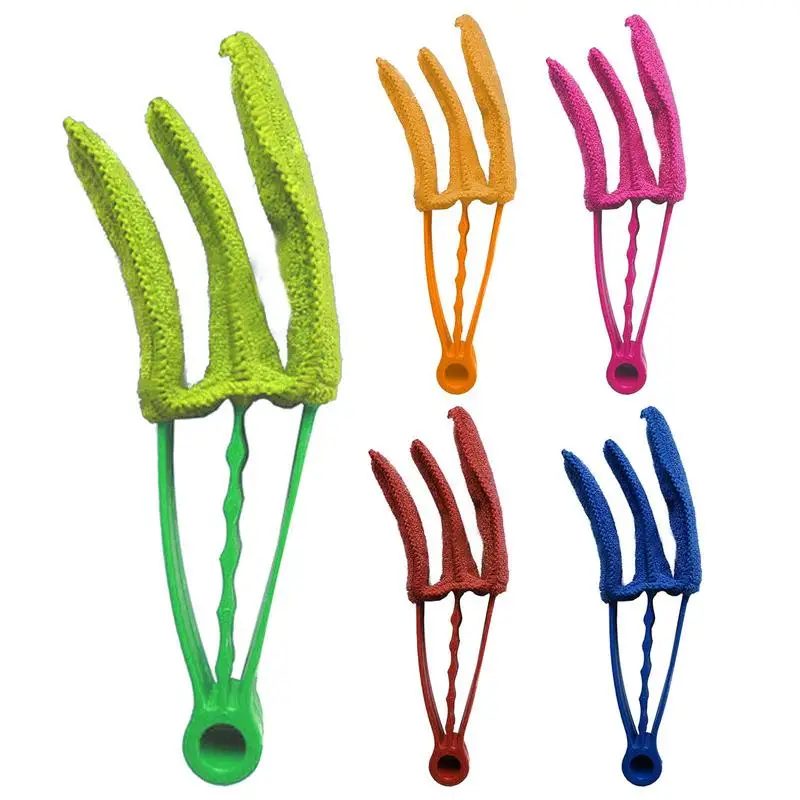 

Microfiber Blind Duster Microfiber Removable Washable Cleaning Brush Clip Household Duster Window Leaves Blinds Cleaner Brushes