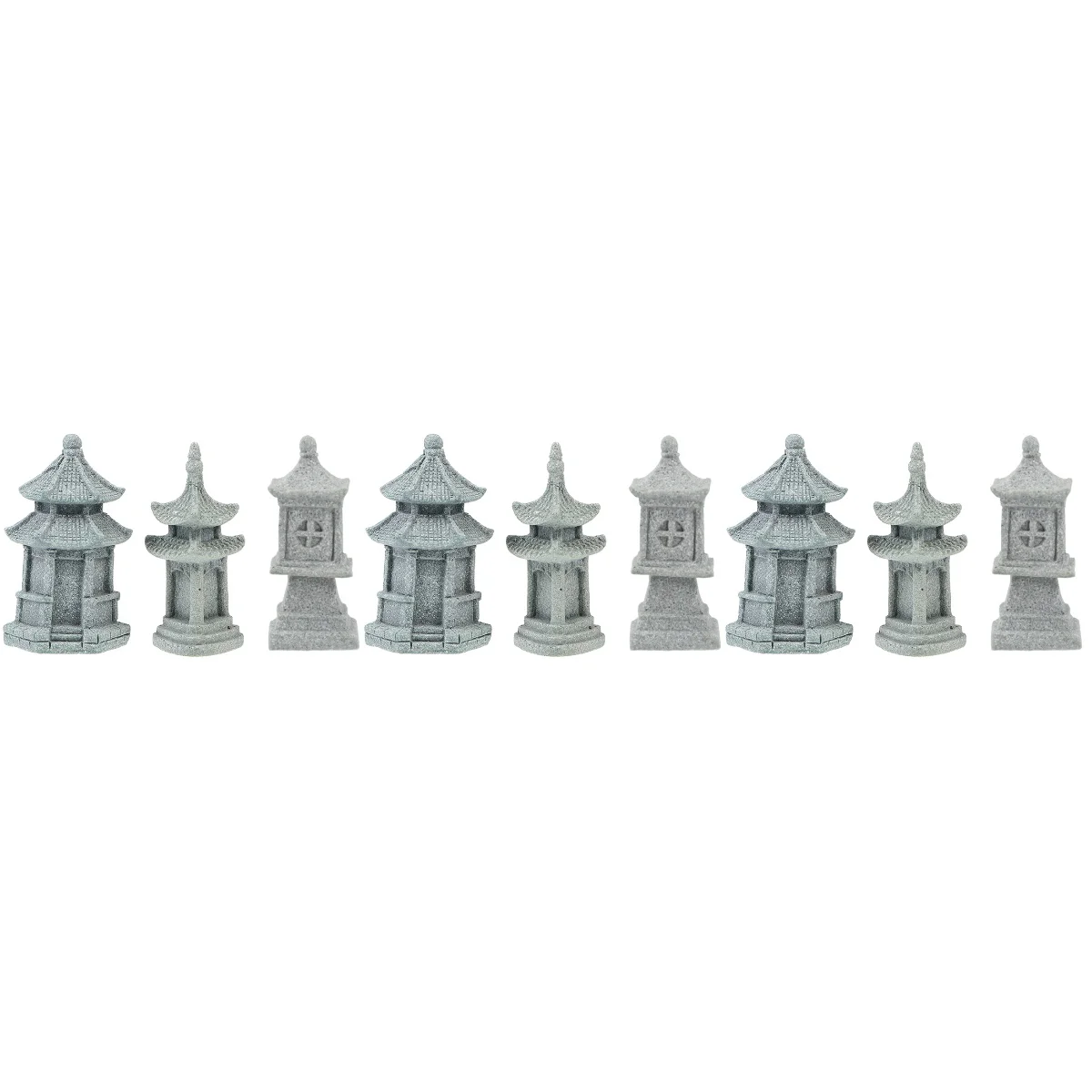 

Statue Tower Pagoda Decor Fengshui Garden Ornament Decoration Mini Zen Fairy Figurine Aquarium Chinese Miniature Model Cave