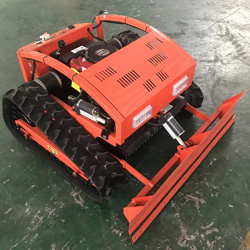 

Cutting Robot 200m Remote Control RC Lawn Mower Robot Gasoline Agricultural Mowing Machine With Snow Shovel