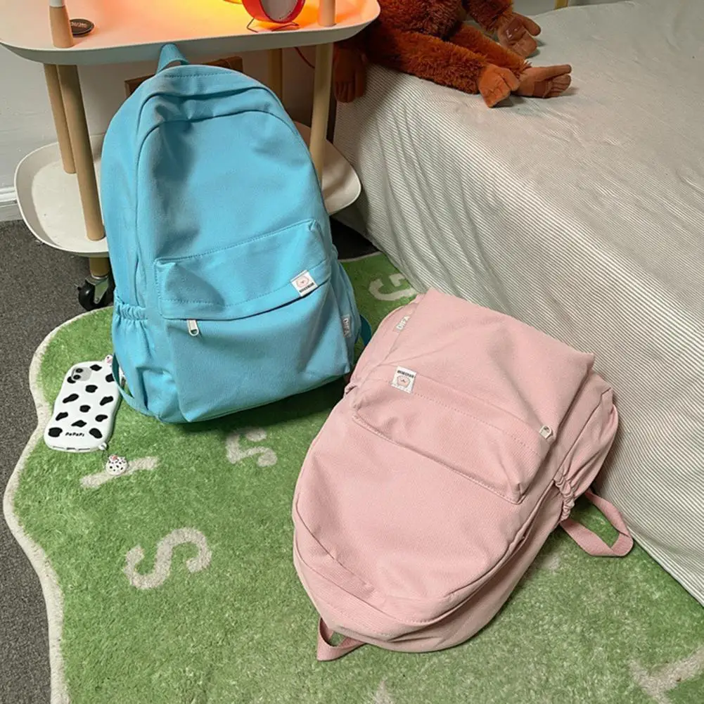 

Durable Portable Multi Pockets Backpack School Bag Lightweight College Bookbag Ins Style for College School Students