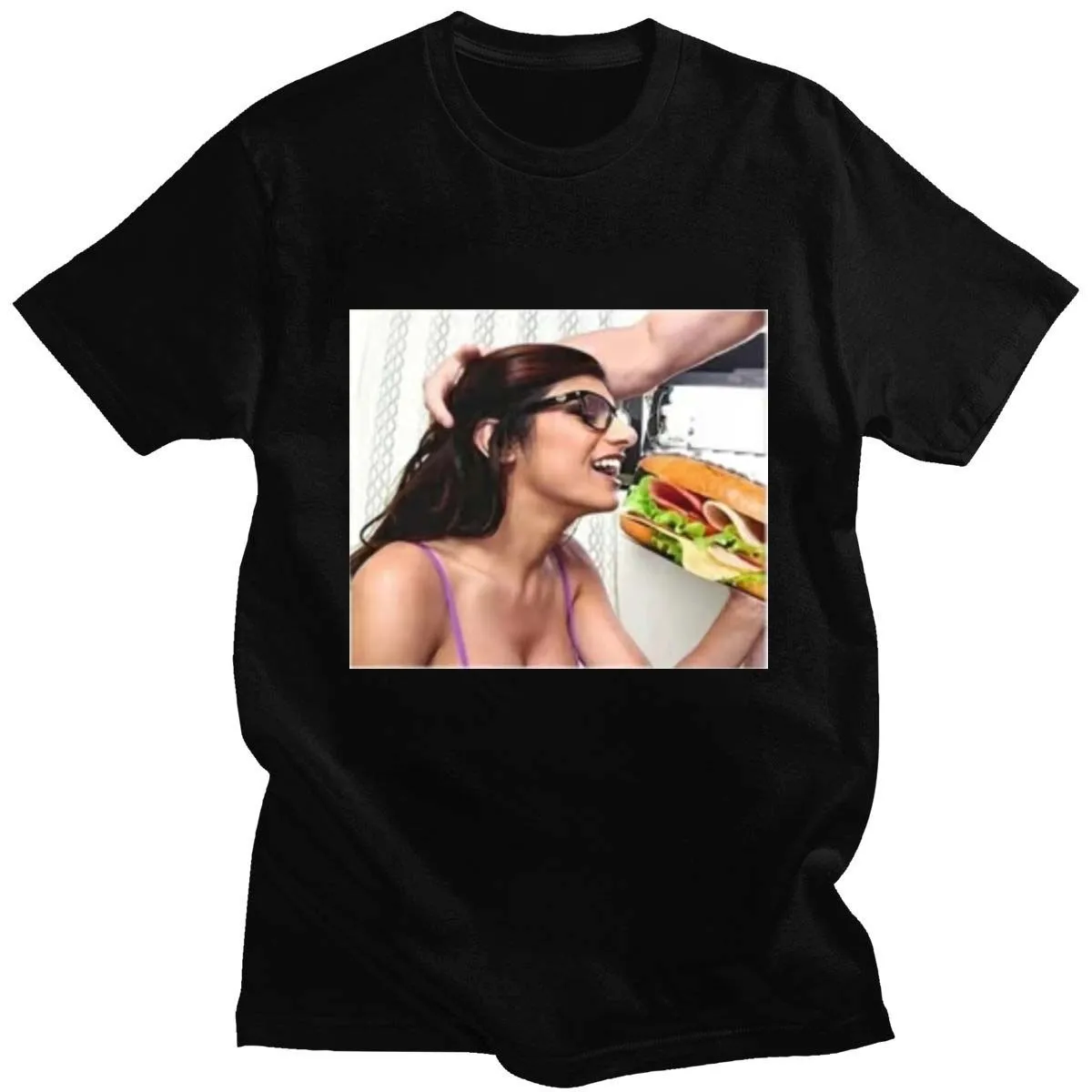 

Mia Khalifa Action Movie Star Funny Mens Joke T-Shirt Cotton O-Neck High Quality Tee Shirt Summer Short Sleeve Casual Tshirt