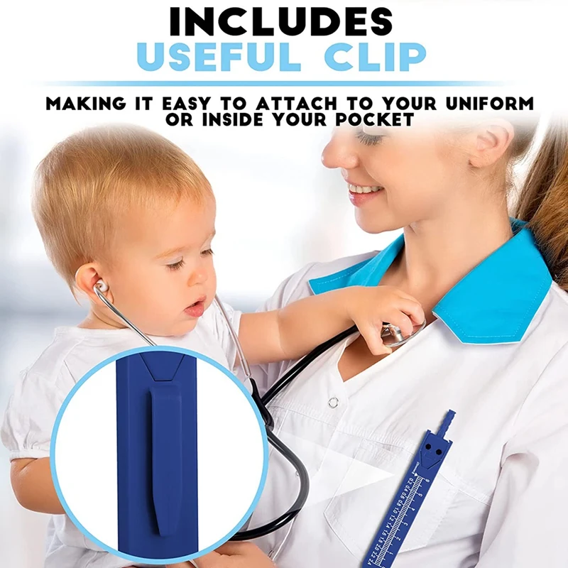 Регулируемый ЭКГ штангенциркуль 3 шт. из нержавеющей стали для медсестер