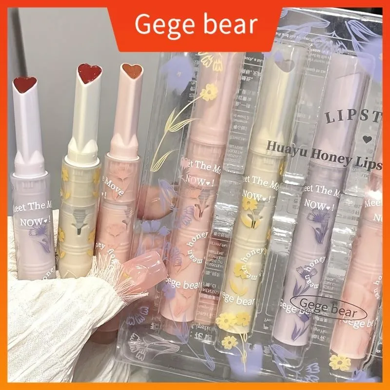 Набор Губной Помады Gege Bear Увлажняющий Зеркальный Блеск Желейный С Сверкающей