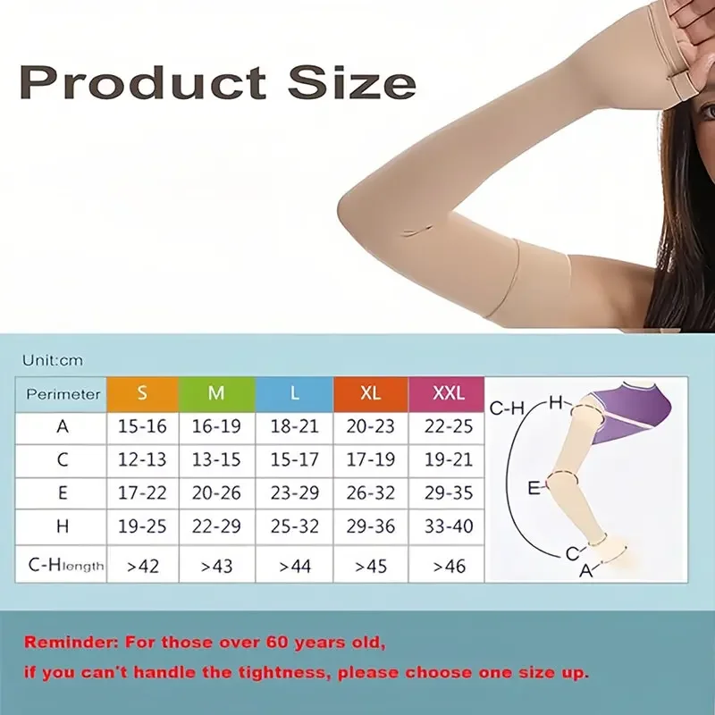 1 шт. компрессионный рукав с рукавицей 30-40 мм рт. ст. градуированная полная