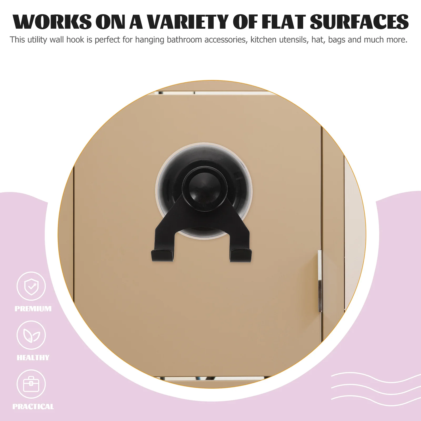 Крючки Вешалка на присоске Настенное крепление для полотенец ванных комнат