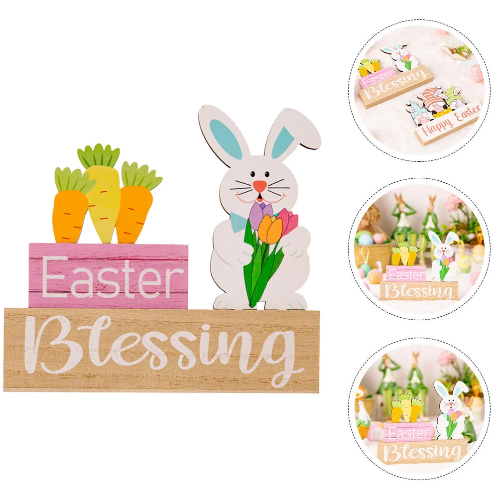 

Easter Tiered Tray Decor Home Décor Easter Welcome Signs Office Decor Bunny Flower Ornament Dining Table Easter Egg Sign