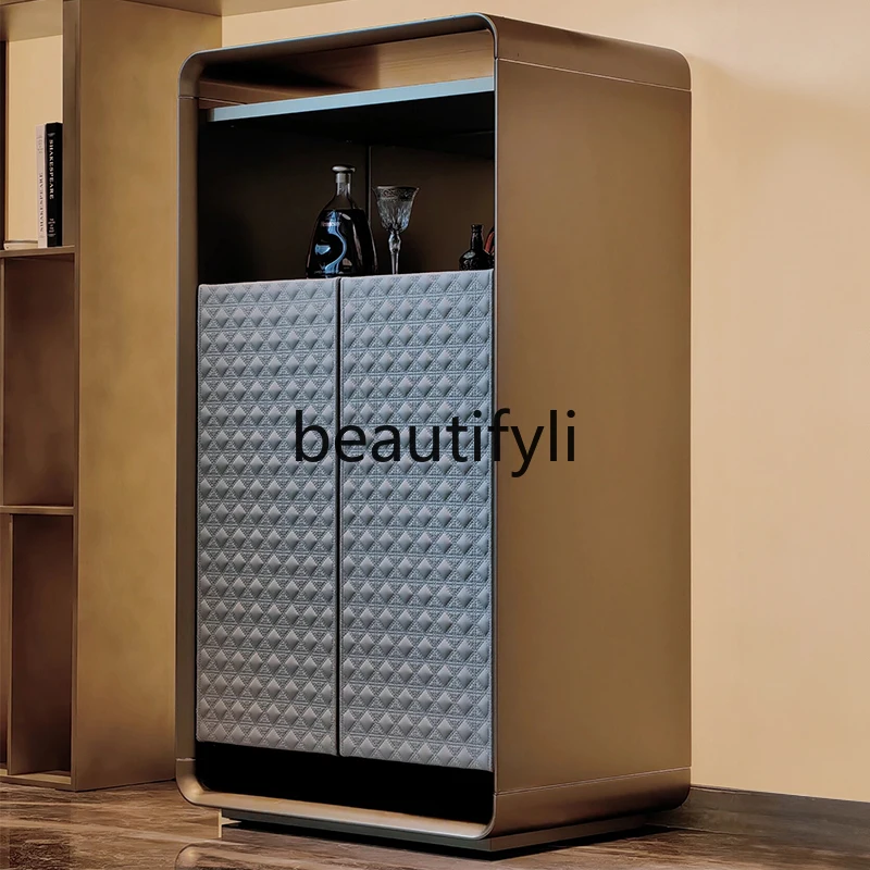 Итальянский светлый роскошный шкаф с входной дверью современный простой