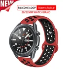 Ремешок силиконовый для спортивных часов, браслет для Amazfit Bip, Samsung Galaxy watch 3, 41, 45 мм, gear s3 FrontierClassic Active, 2022 мм