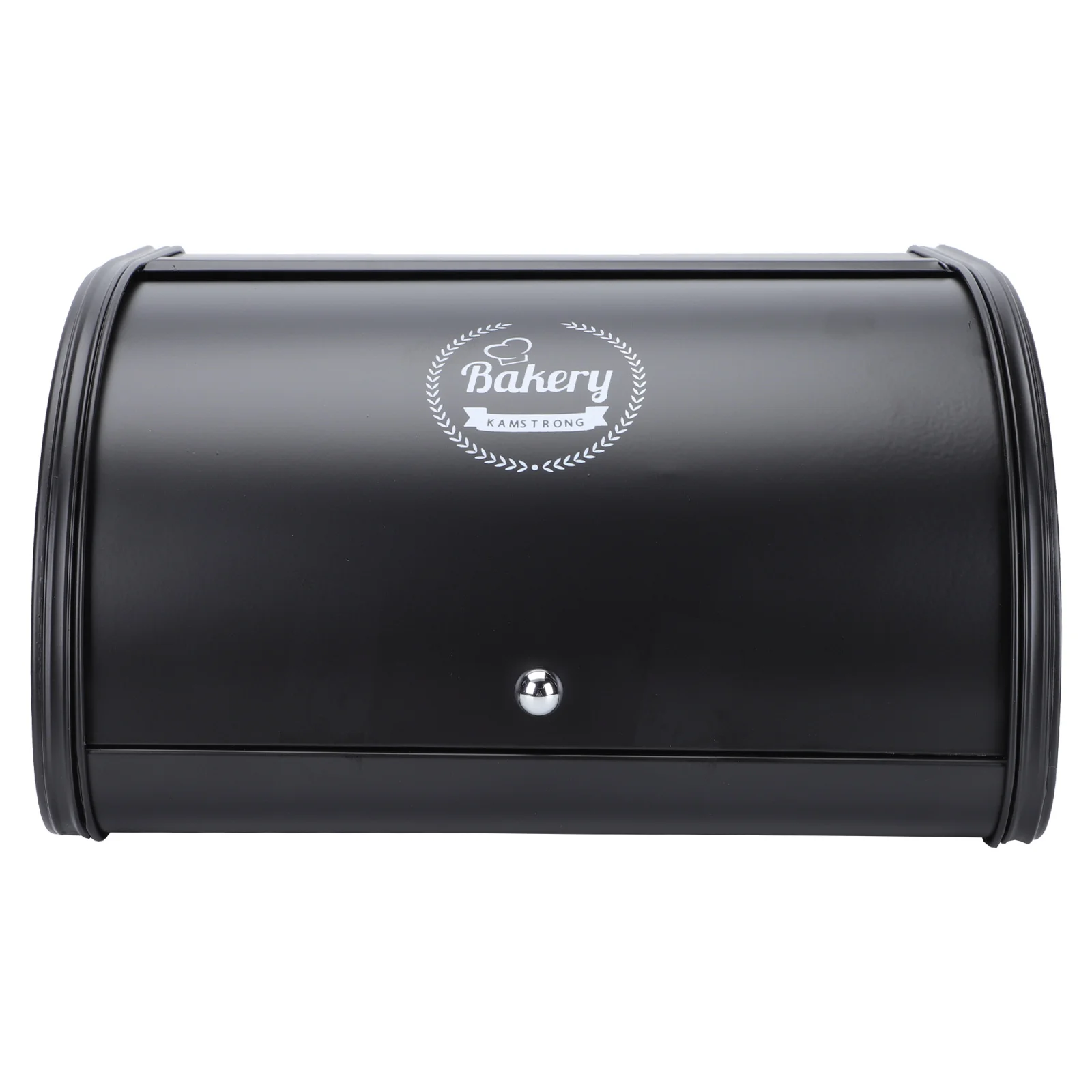 

1Pc Home Bread Bin Bread Metal Box with Roll Lid Large Capacity Bread Box