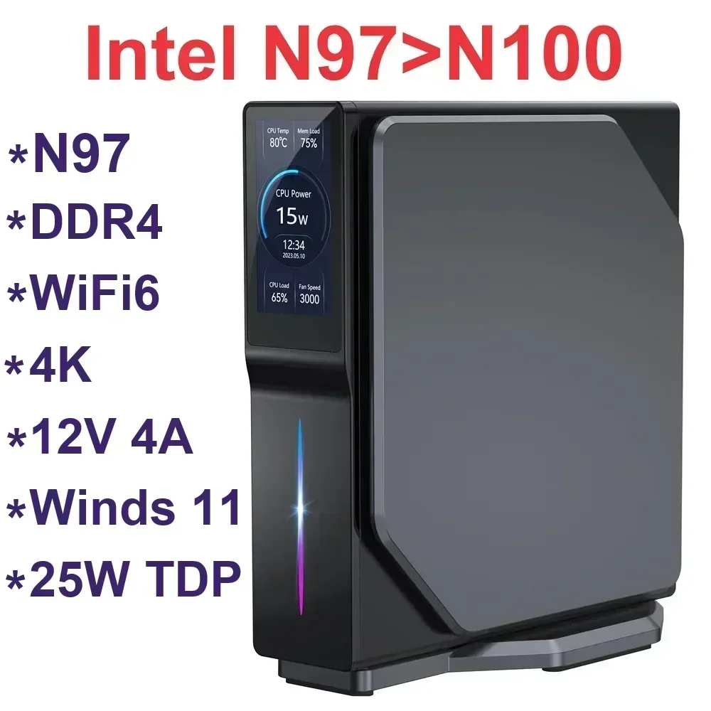 Мини-ПК SZBOX Alder Lake N97 (до 3 6 ГГц 25 Вт TDP)