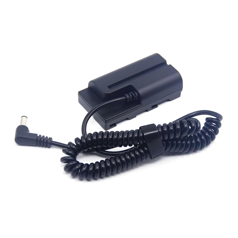 

NP-F NP F550 Dummy Battery DC 5.5 X 2.1MM Male Plug Spring Cable Coupler for Sony HXR-NX5 HXR-NX100 PXW-Z150 NEX-FS100 AC-VL1