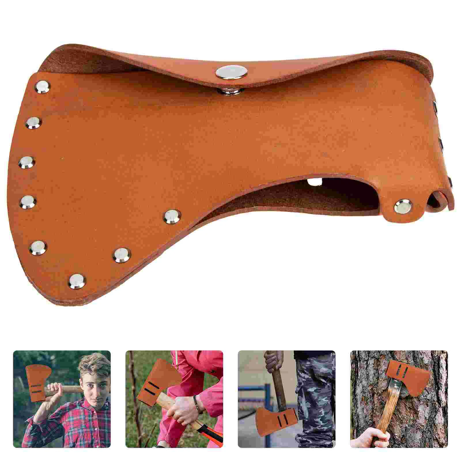 

Cover Hatchet Sheath Holsterprotector Head Sleeve Case Hammer Guard Camping Professional Portable Choppingoutdoors Cattlehide