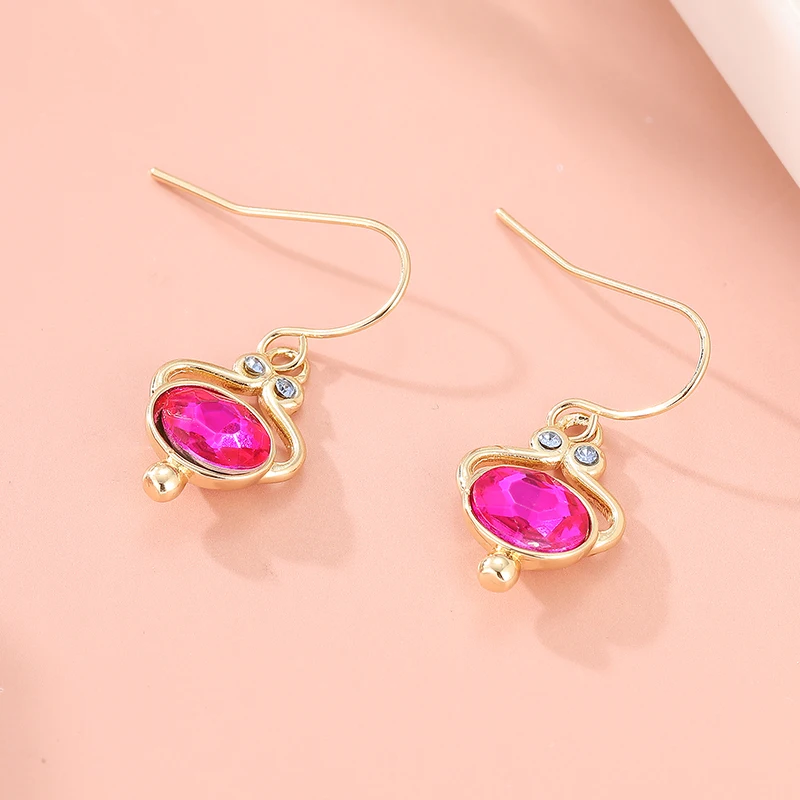 Новые винтажные элегантные серьги-подвески из синтетического циркона