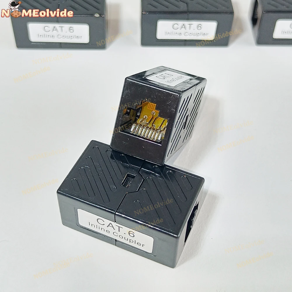 

Соединитель RJ45, 2 шт., удлинитель кабеля ethernet CAT.6, адаптер «Мама-мама», соединитель локальной сети, встраиваемый кабель Ethernet Cat7/Cat6/Cat5e