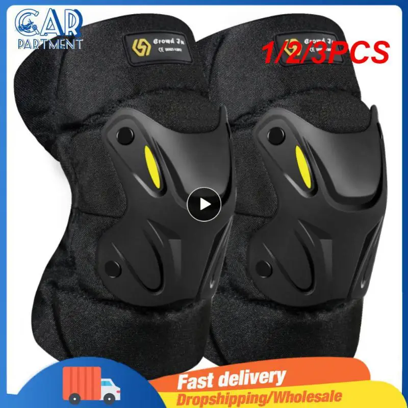 

1/2/3PCS Motorcycle Knee Pads and Elbow Pads Riding Outdoor Sport Double Straps Adjustable Comfort Shock Absorption Four Season