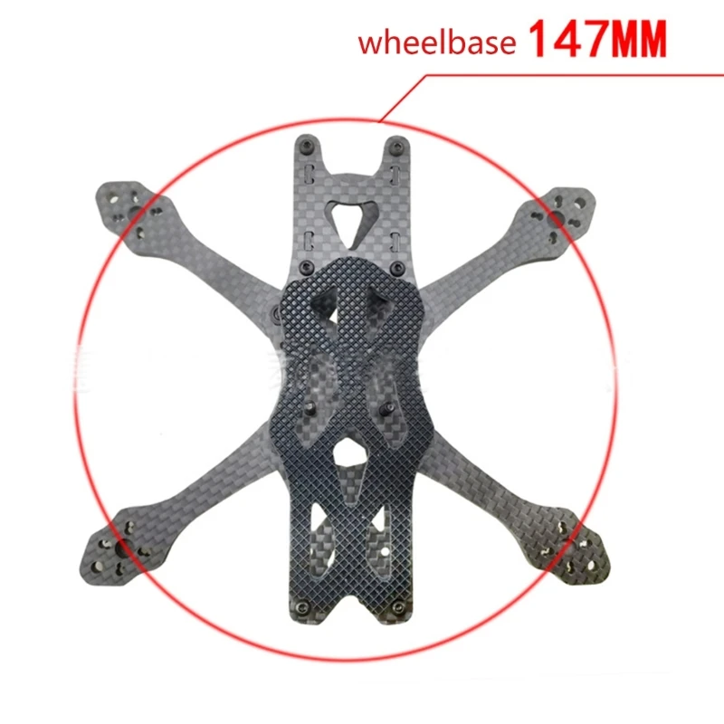 

147mm Carbon Fiber Frame High Strength Kit for apex FPV Racing Flight Flight Frame Kit 4mm Thickness Arm Replacement