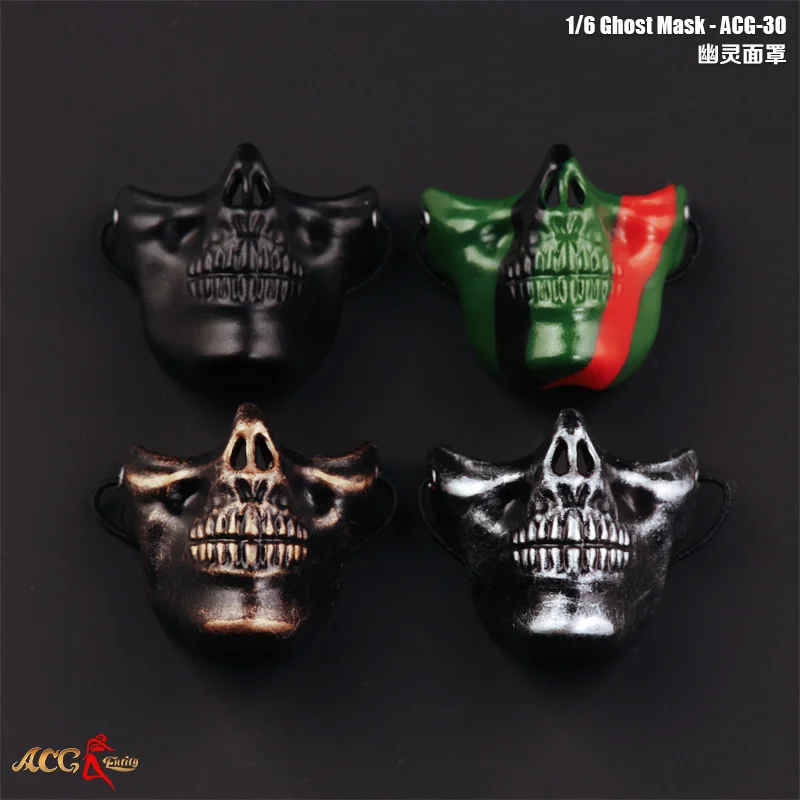 

1/6 Scale Male Ancient Soldier Figure Accessory Ghost Skull Mask Metal Armor Accessory Model for 12 inches Action Figure